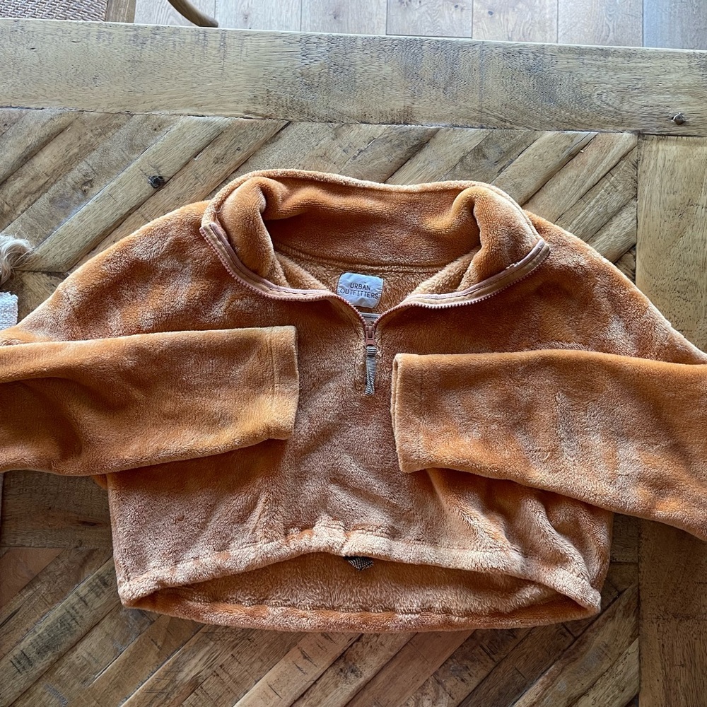Urban Outfitters orange quarter zip. Size Medium